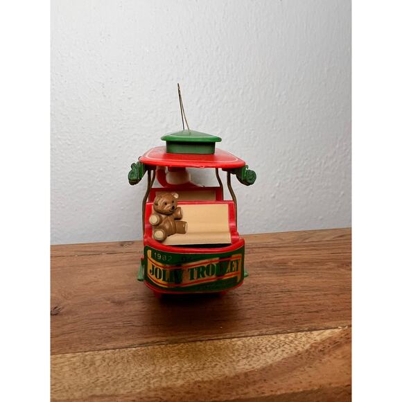 Vintage 1982 Hallmark Jolly Trolley Ornament - Picture 4 of 6